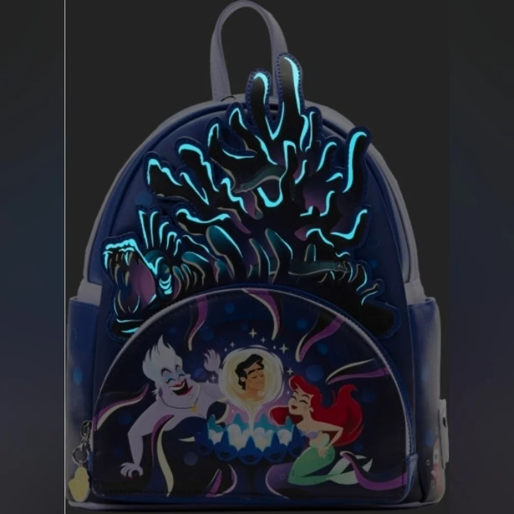 DISNEY LOUNGEFLY THE LITTLE MERMAID URSULA LAIR MINI BACKPACK